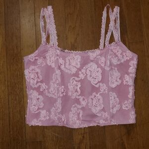 Pretty Little Thing Pink Lace Corset